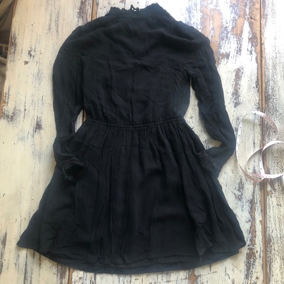 DENIM AND SUPPLY Black Western Long Sleeve Mini Dress XS EUC - Picture 10 of 11
